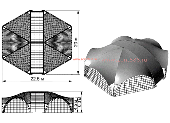 Арочный шатер 10+ метров (360 м²)